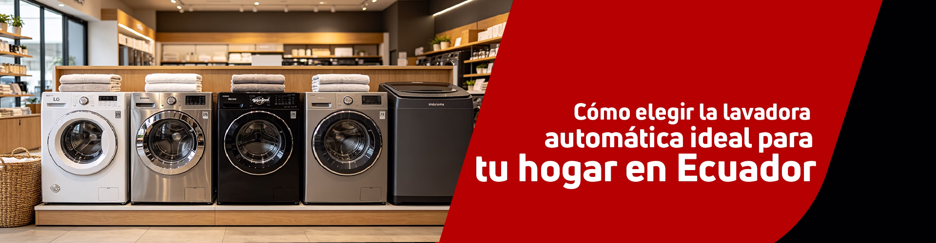 Cómo elegir la lavadora automática ideal para tu hogar en Ecuador