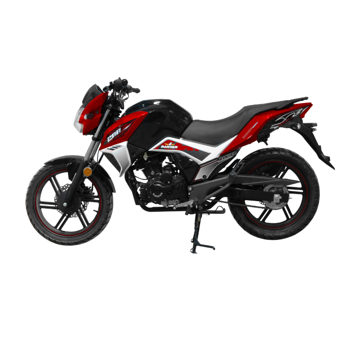 Encuentra la moto Ranger 200-6 con arranque eléctrico y pedal, potencia, estilo, calidad y el mejor precio solo en Gran Hogar Online.