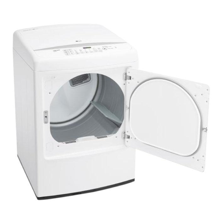 Encuentra la secadora eléctrica LG DLE1501W con puerta reversible, ciclo antibacterial, libre de arrugas y el mejor precio solo en Gran Hogar Online.