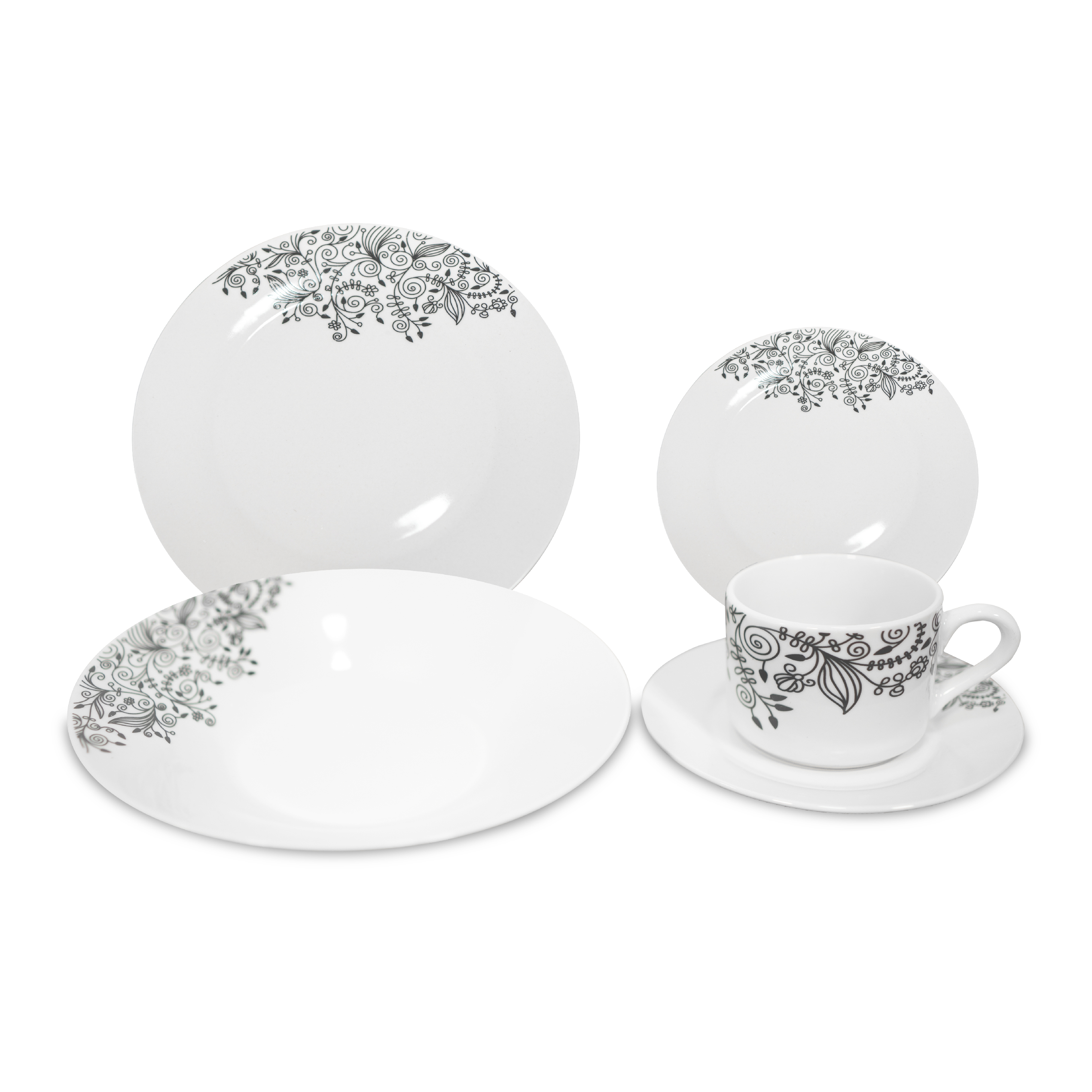 Vajilla de Porcelana Home Life 20 Piezas GRAN HOGAR