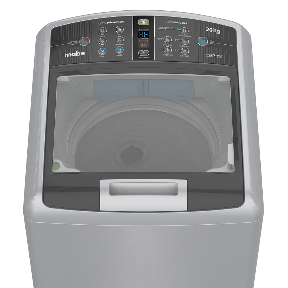Lavadora Automática Digital de 9 kg Mabe | LMA9020WGAB0