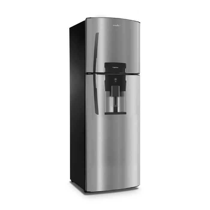 Encuentra la refrigeradora MABE RMA430FYEC con dispensador, enfriamiento total fresh flow, luz led y el mejor precio solo en Gran Hogar Online.