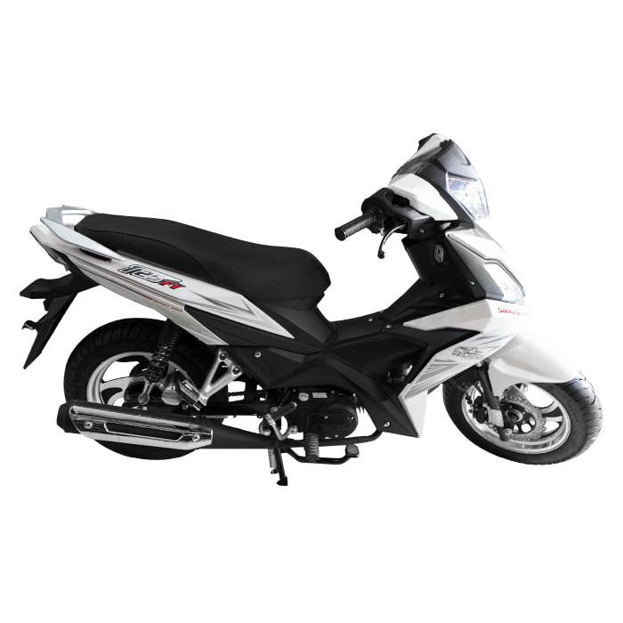 Encuentra la moto Ranger 125FY con sistema de frenos disco / tambor, cilindraje 125 cc y el mejor precio solo en Gran Hogar Online.