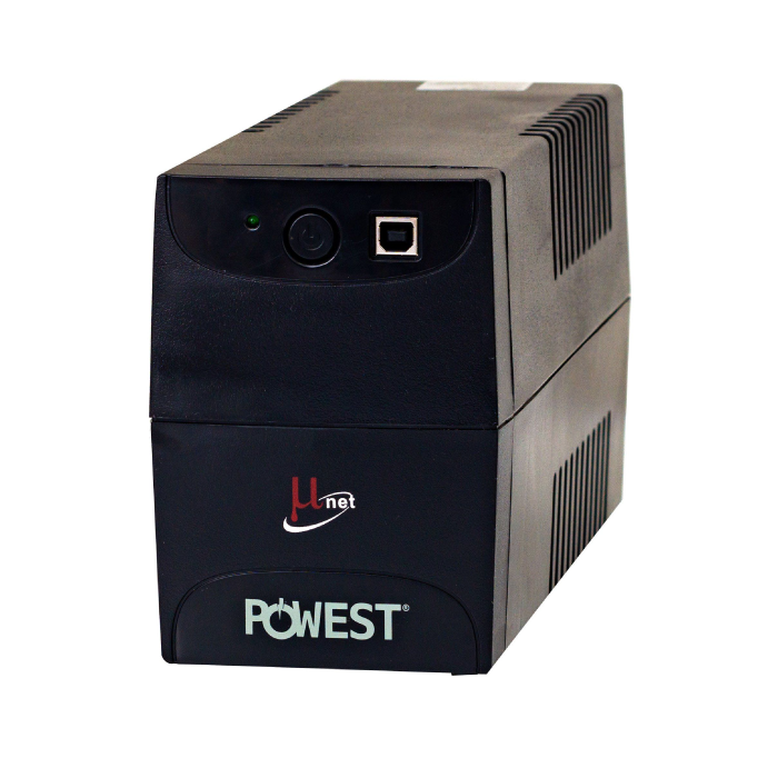 Encuentra el UPS Powest 750A de 120V con tiempo de autonomía de 15 a 22 minutos, 4 tomas y el mejor precio solo en Gran Hogar Online.