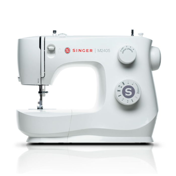 Encuentra la máquina de coser SINGER 2405 con prensatelas para cierre, ojal, botón y el mejor precio solo en Gran Hogar.