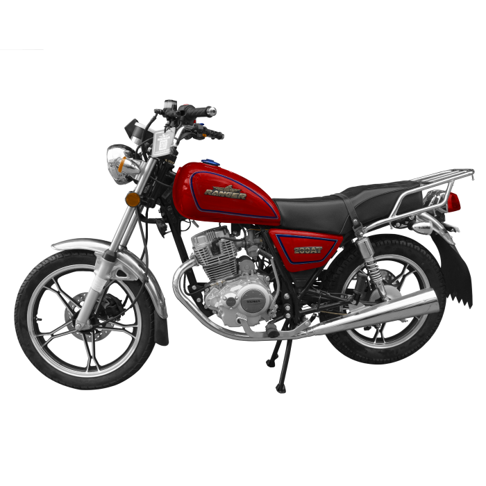 Encuentra la moto Ranger 200AT con sistema de frenos de disco / tambor, cilindraje 200 cc y el mejor precio solo en Gran Hogar Online.