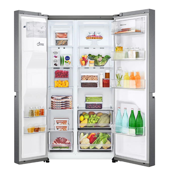 Encuentra la refrigeradora LG GS65WPPK con tecnología INVERTER, dispensador de agua y el mejor precio solo en Gran Hogar Online.
