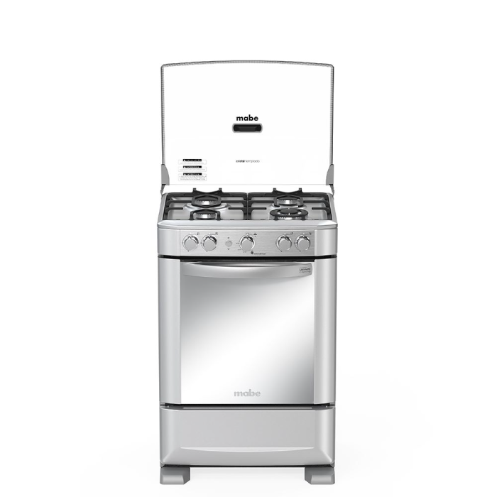 Encuentra la cocina a gas MABE EM6040FG1 INOX 4Q de 4 quemadores, con tablero de acero inoxidable y el mejor precio solo en Gran Hogar Online.