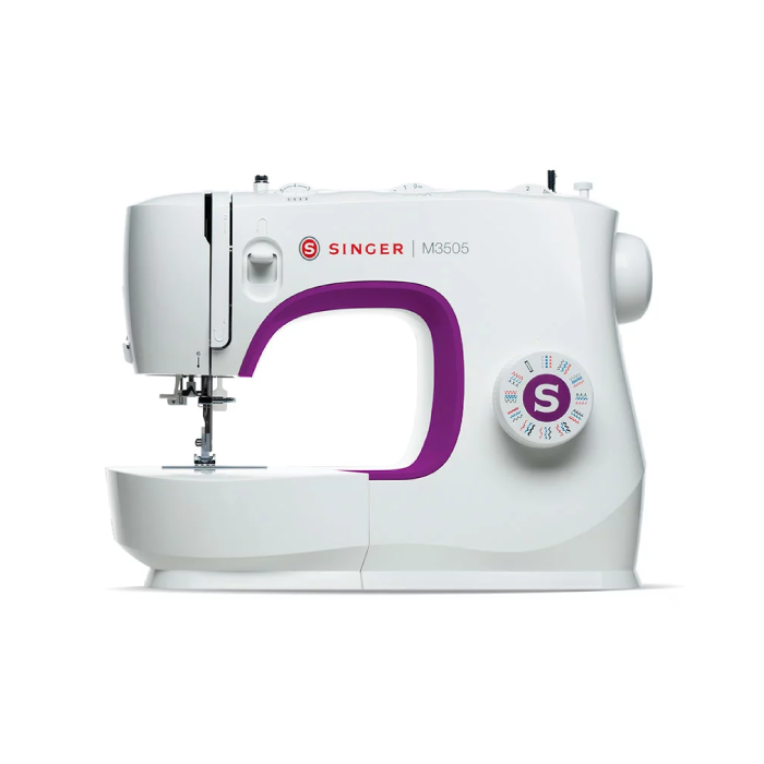 Encuentra la maquina de coser Singer 3505 con prensatelas para cierre, ojal, botón y el mejor precio solo en Gran Hogar.