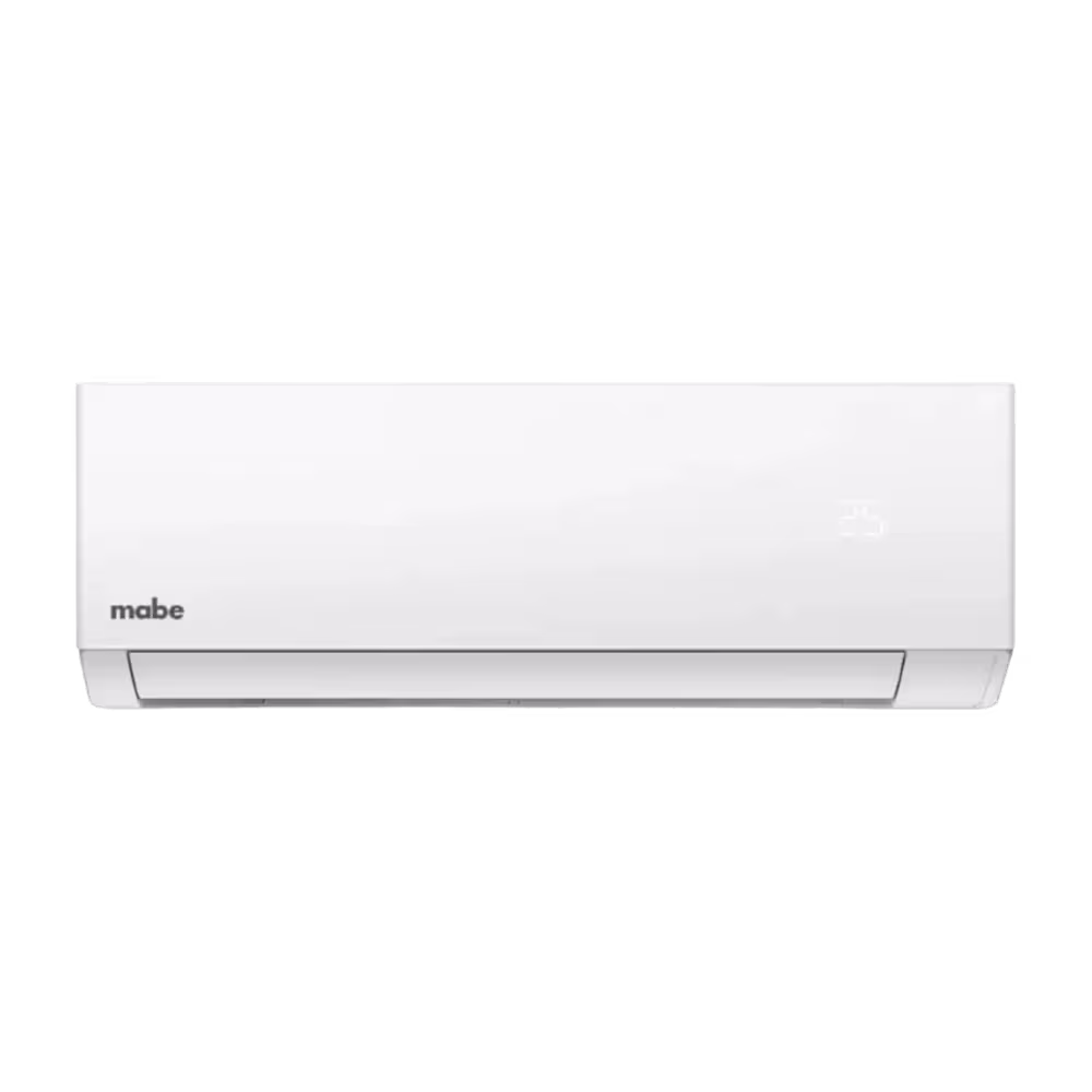 Aire acondicionado Mabe MMI12CDBWCC32BN1 panel con display LED vista frontal. Encuéntralo en granhogar