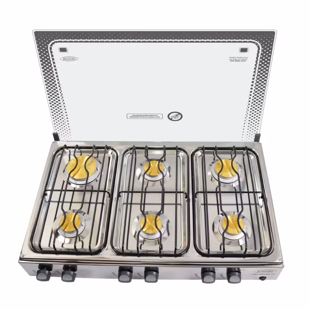 Cocineta Premium 6Q de Kombo, potencia y espacio en un diseño elegante, ideal para preparar múltiples recetas con comodidad y estilo.