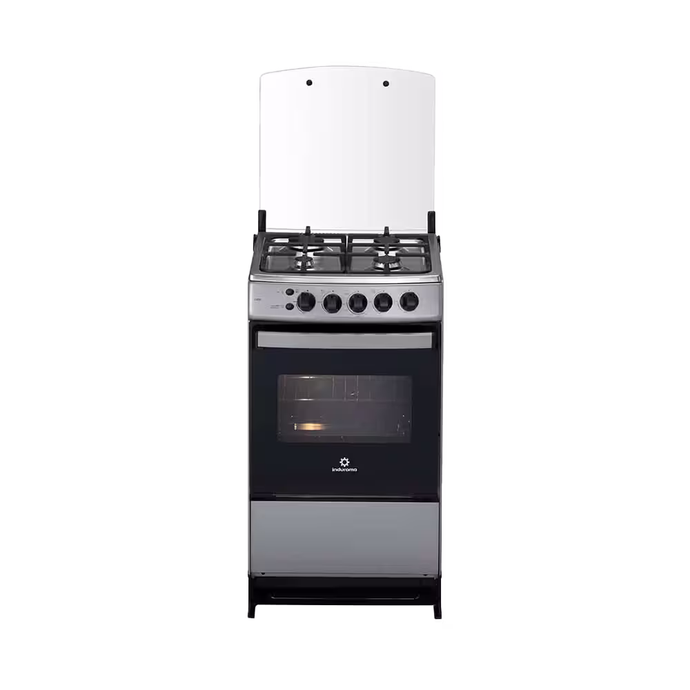 Cocina a gas Indurama Cadiz Spazio 20 pulgadas 4 quemadores vista frontal completa disponible en granhogar
