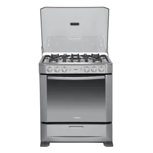 Cocina inoxEM7630FX0 mabe frente