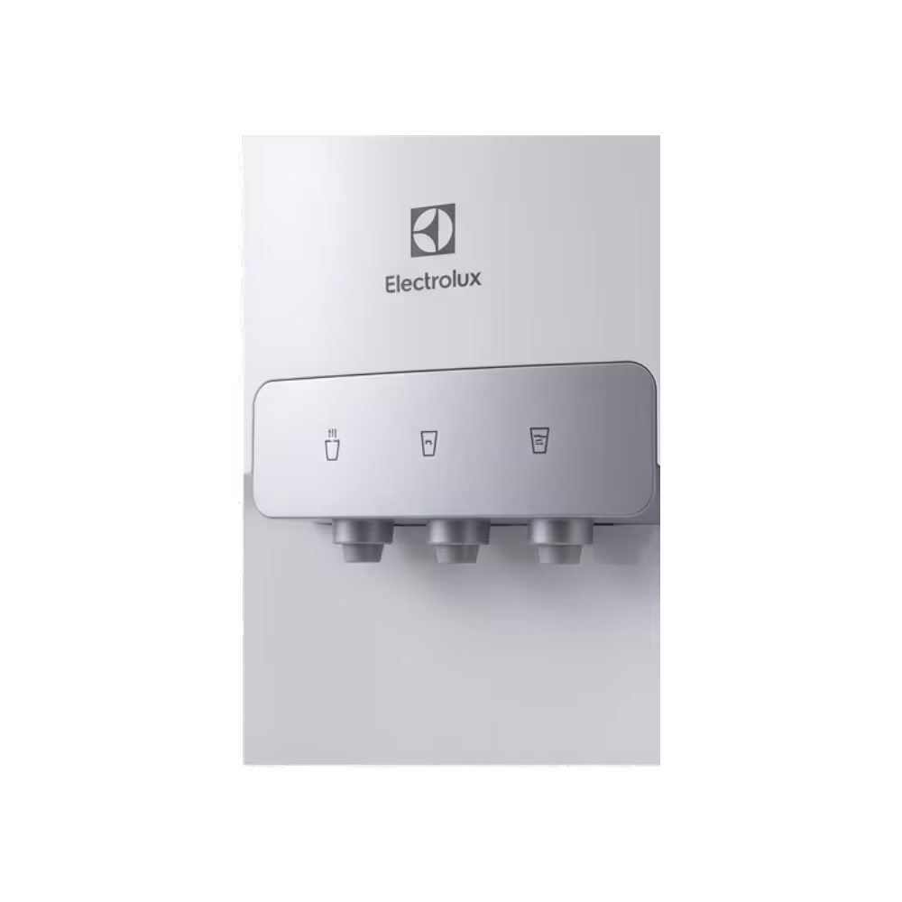 Dispensador de agua Electrolux EQS20C3MUSW con panel de tres botones para temperaturas primer plano granhogar