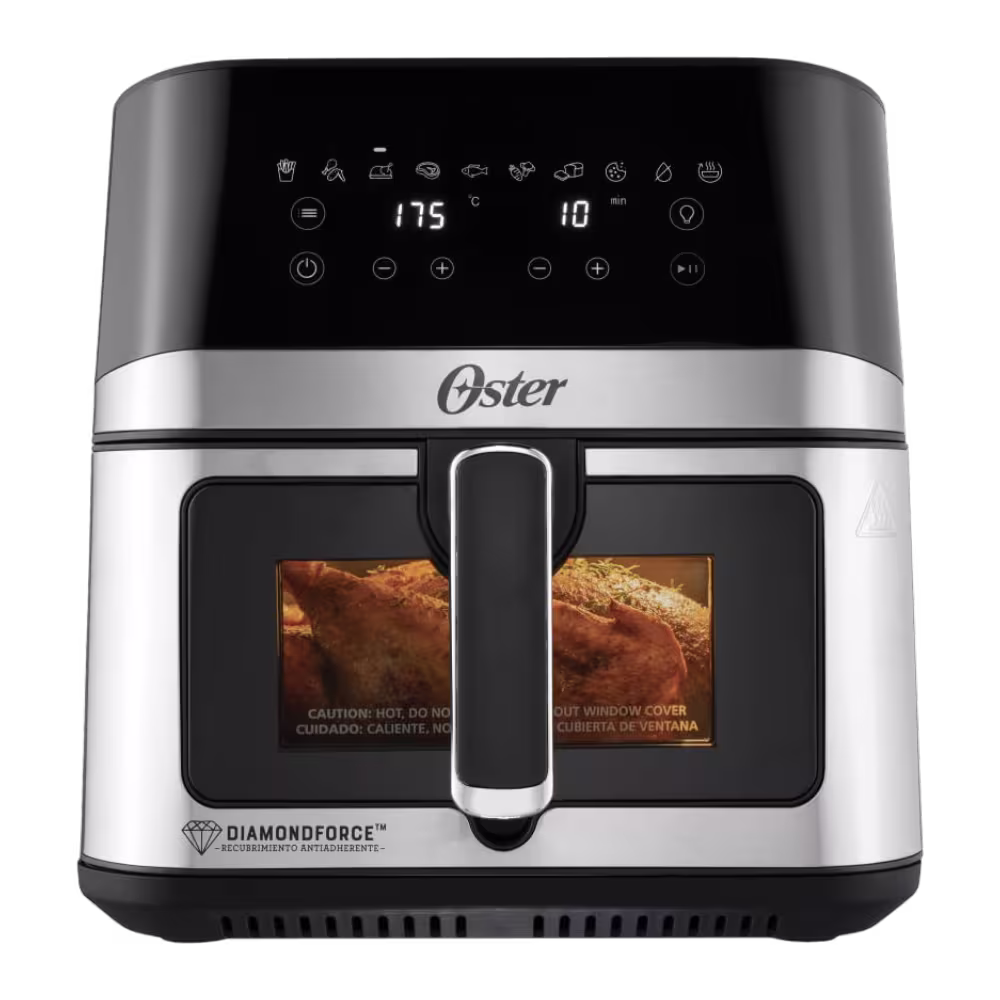 Freidora de aire Oster CKSTAF75WDSSDF-013 1600W vista frontal disponible en granhogar