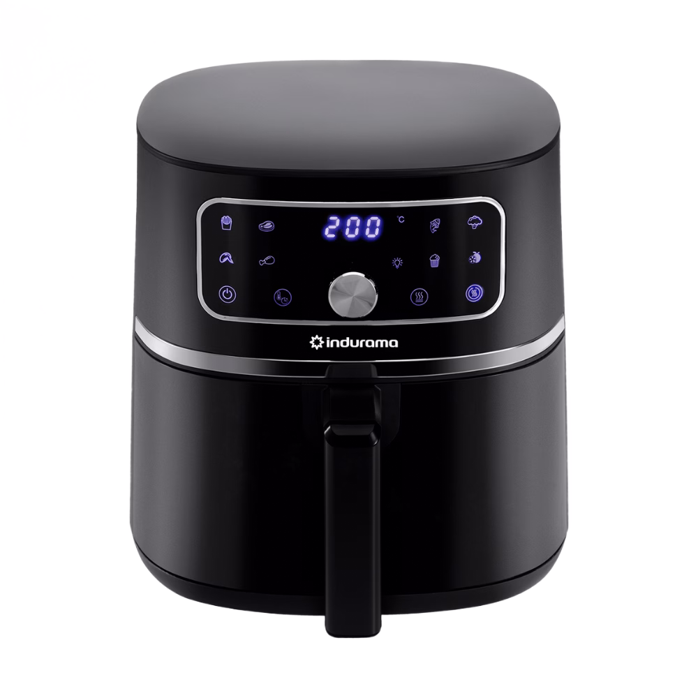 Vista frontal Freidora de Aire Indurama AFI-4.5L Sin vidrio color negro