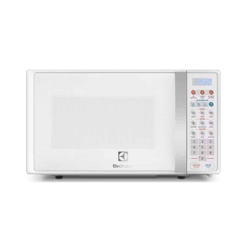 Horno microondas Electrolux EMDO17S3GSEUW acabado moderno con panel digital vista frontal granhogar