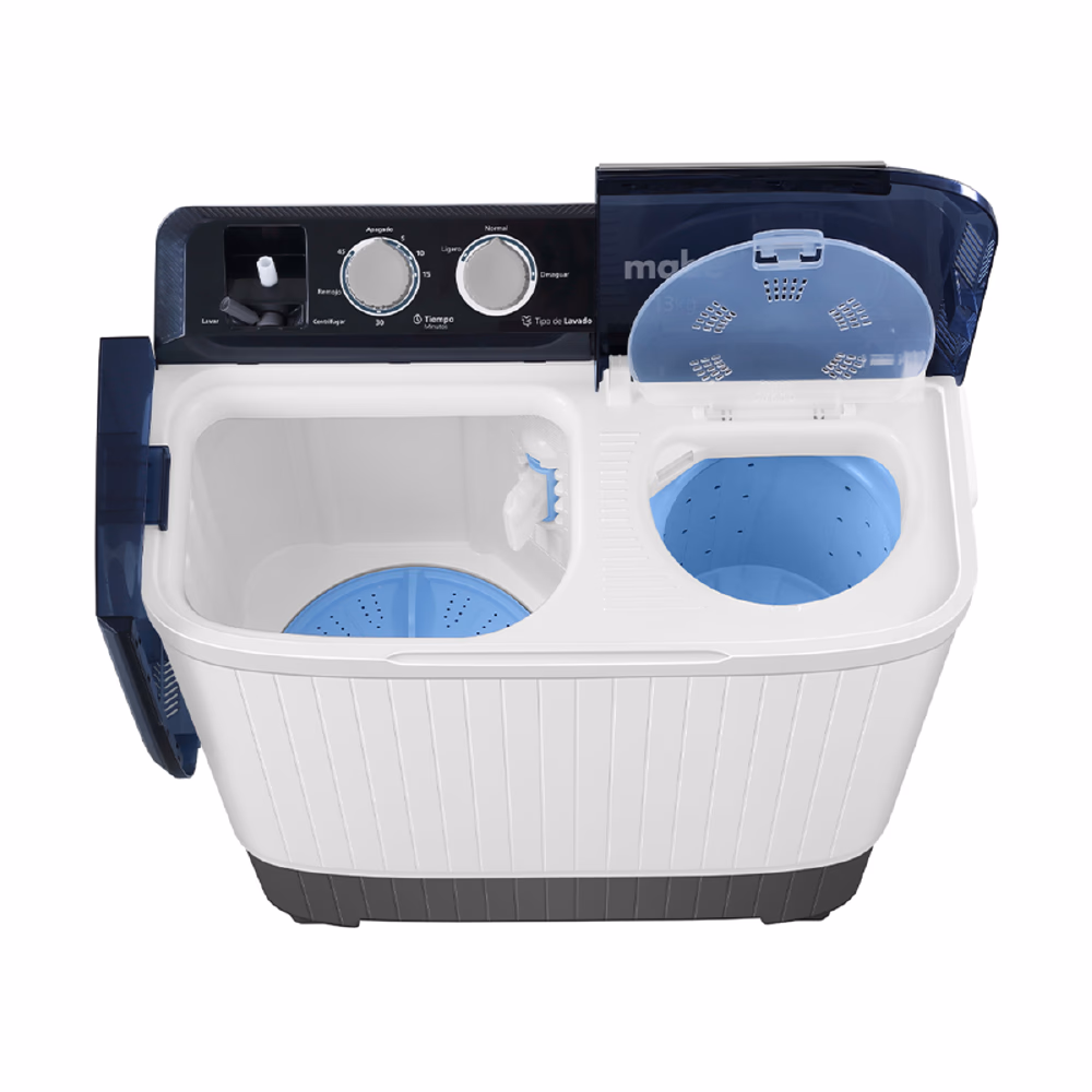 Encuentra la mejor lavadora Mabe doble tina LMDX3123HBAB0 con capacidad de 13KG, 2 ciclos de lavado,drenado y al mejor precio solo en Gran Hogar.