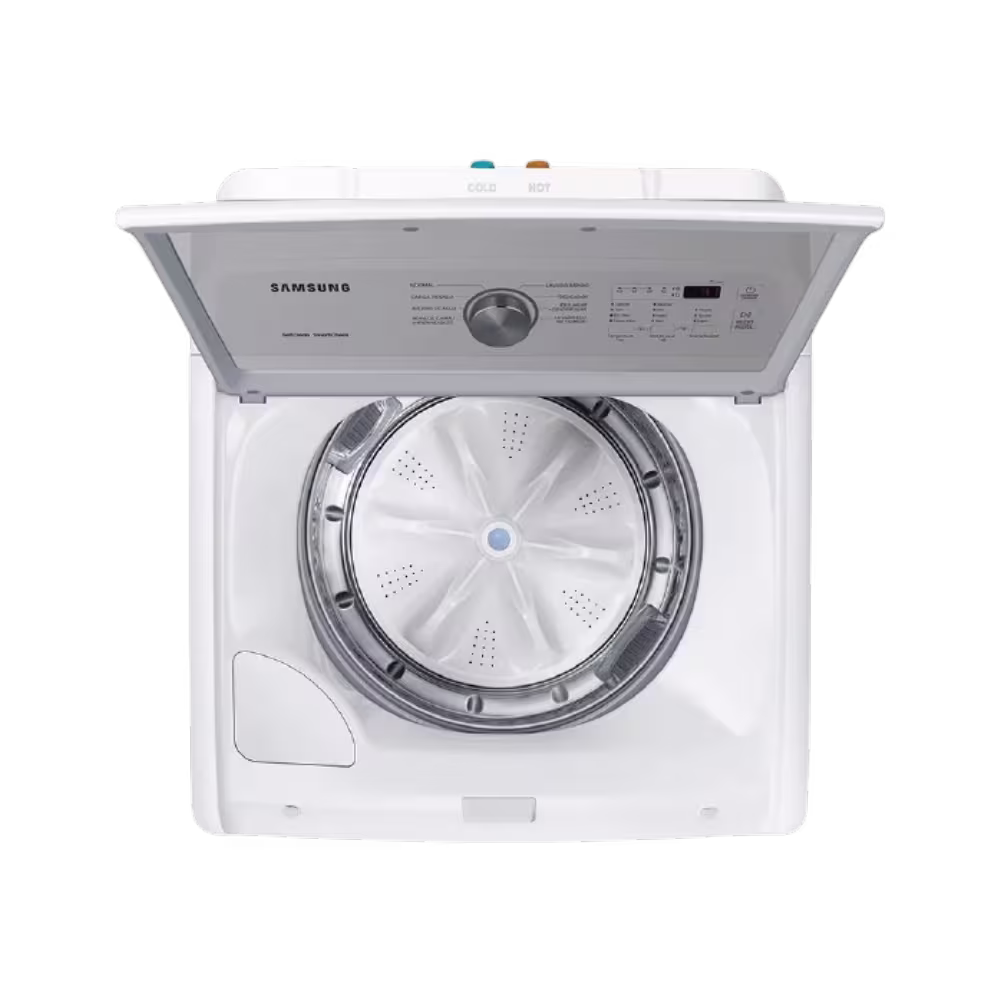 Lavadora automatica Samsung WA19A3353GW-AP tina de acero inoxidable vista superior granhogar