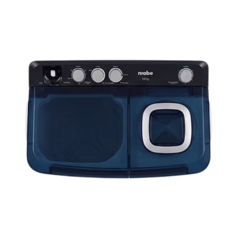 Lavadora doble tina Mabe LMDX6124HBAB0 tapas de lavado y centrifugado vista picada superior granhogar