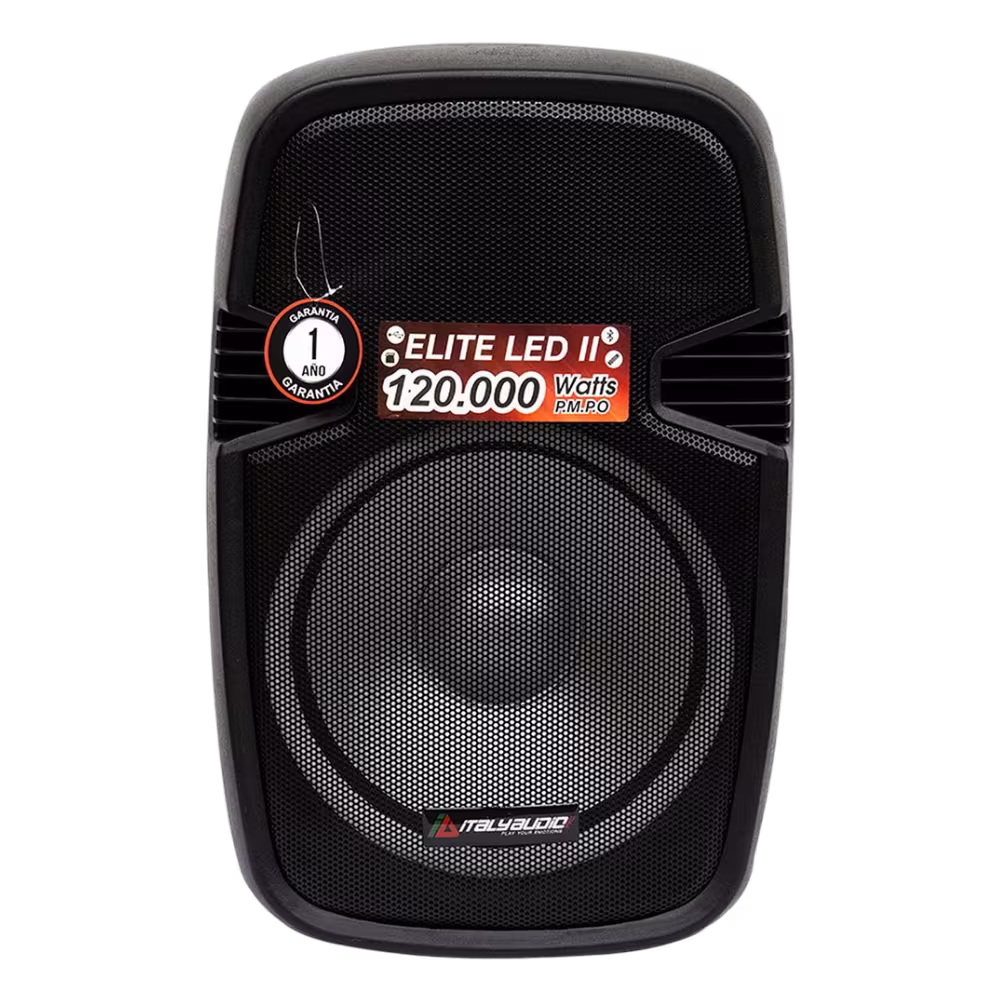 Parlante Italy Audio Elite LED II de 120000W de potencia vista frontal granhogar