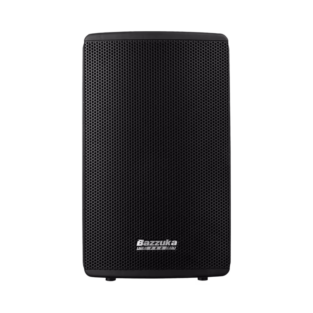 Parlante profesional Bazzuka P-115 de 350 watts con diseño de cabina activa vista frontal completa granhogar