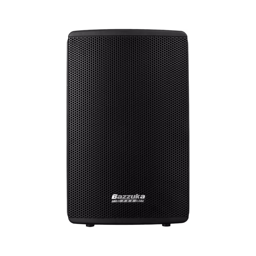 Parlante profesional Bazzuka P-215 rejilla metalica de proteccion negra vista frontal granhogar