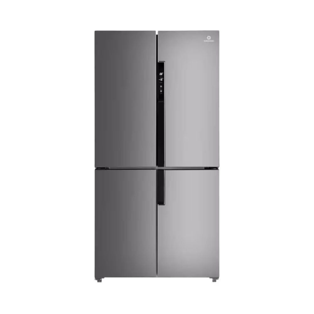 Refrigeradora Indurama RI-870I acabado color croma no frost vista frontal granhogar