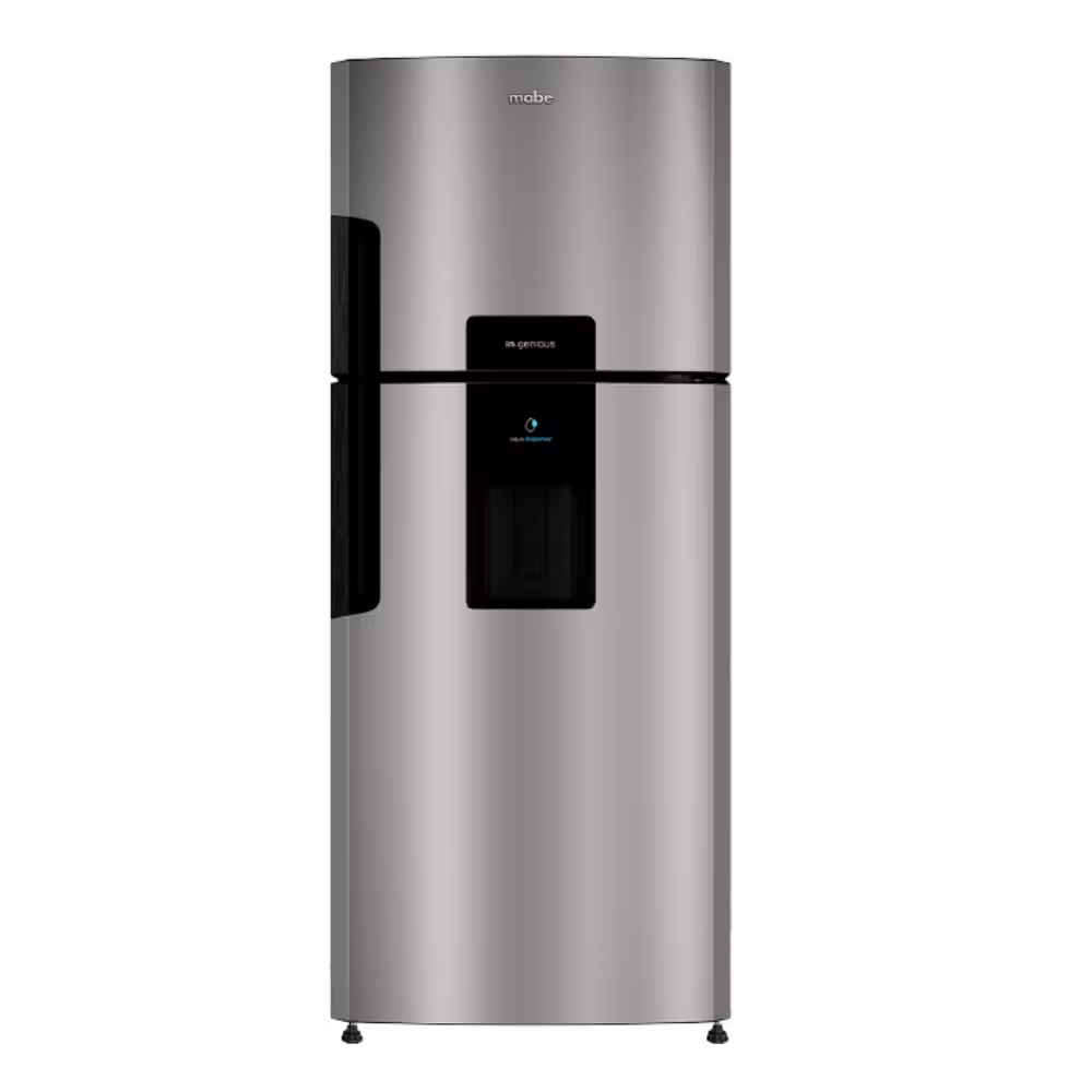 Refrigeradora Mabe RMP415YEU Top Mount dispensador de agua vista frontal, desccúbrelo  en granhogar