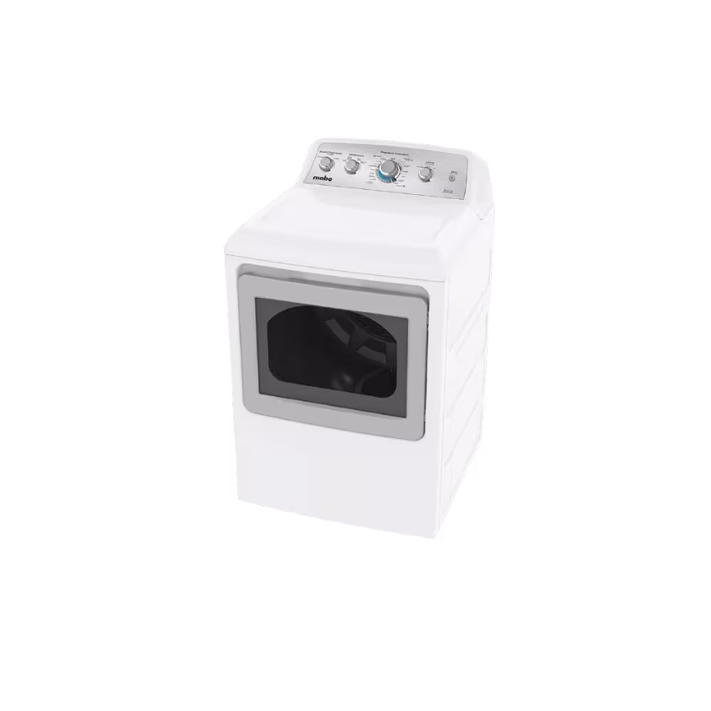 Secadora a gas Mabe SMG47N8MSBAB0 estructura de gran capacidad vista diagonal izquierda granhogar