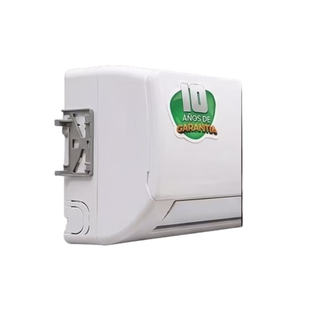 Aire acondicionado split Longtime CS-12HI perfil compacto y logo de garantia lateral disponible en granhogar