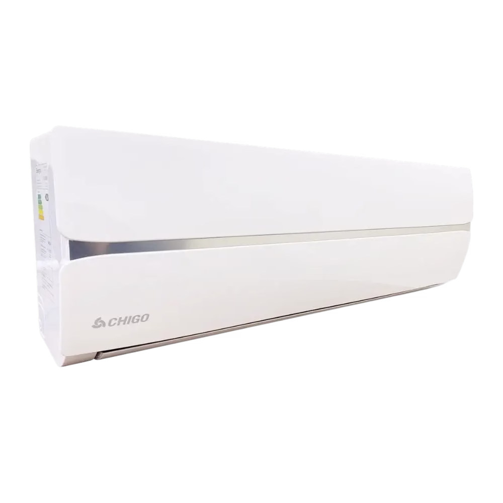 Aire acondicionado split CS-12AC 12000 BTU Chigo en diagonal derecha adquiérelo en granhogar