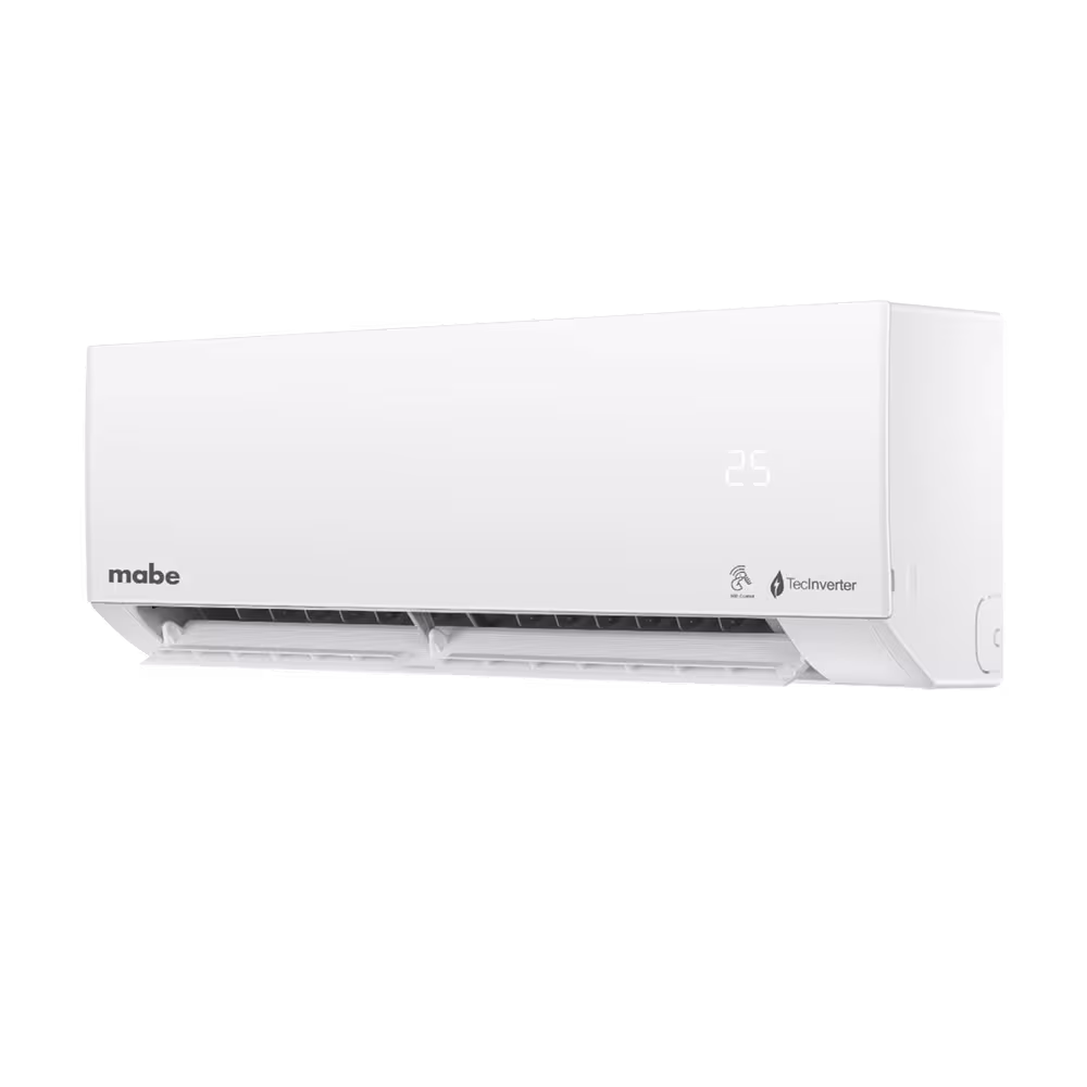 ire acondicionado Mabe MMI12CDBWCC32BN1 vista de unidad en perspectiva. Disponible aquí en granhogar