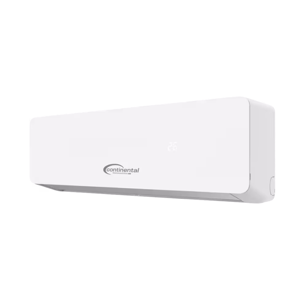 Aire acondicionado split Continental CSC-18DAC 18000 BTU acabado mate vista diagonal. Cómpralo en granhogar