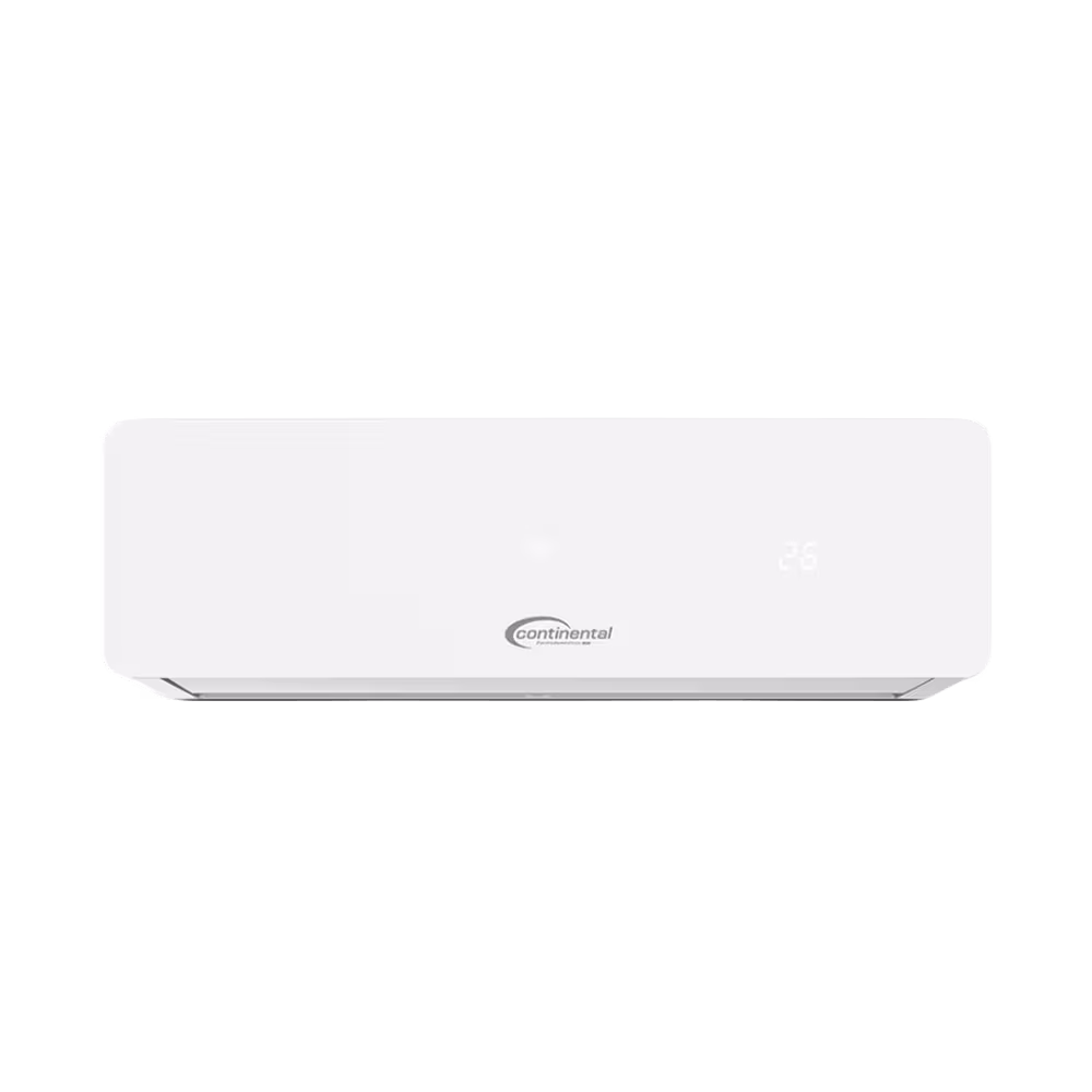 Aire acondicionado split Continental CSC-18DAC 18000 BTU pantalla digital vista frontal. Solo en granhogar