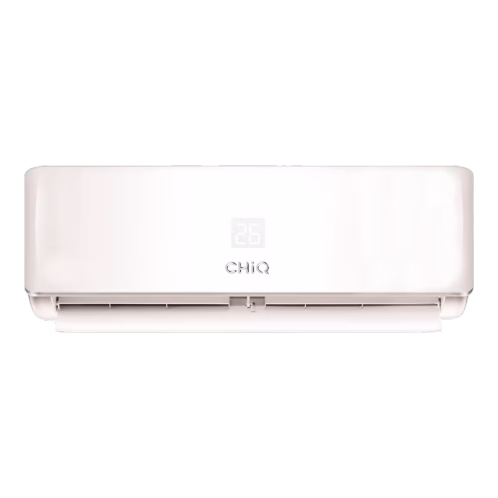 Aire acondicionado split CHiQ CSC-36BA pantalla LED y chasis blanco vista frontal disponible en granhogar