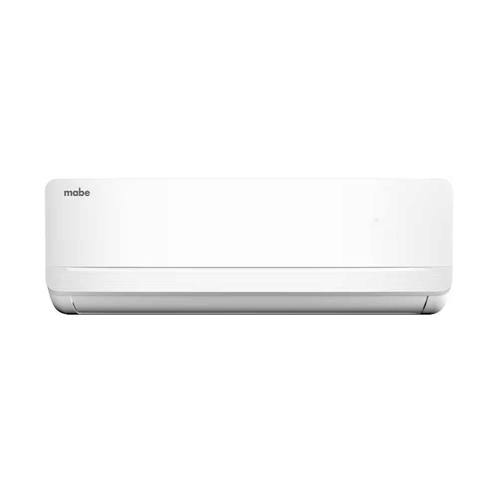Aire acondicionado Mabe MMT18CDBWCCAX8 de 18000 BTU blanco vista frontal encuéntralo en granhogar online