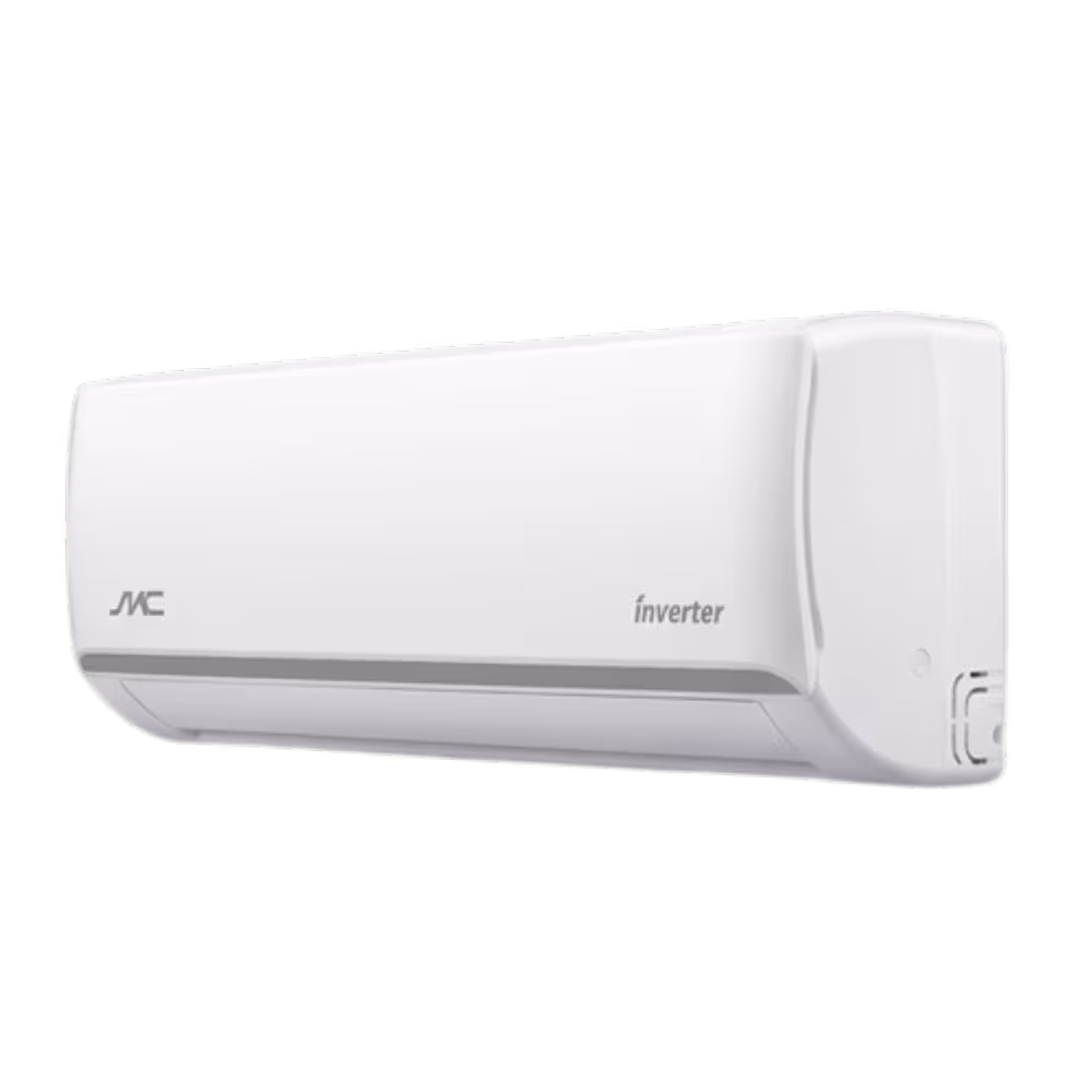 Aire Acondicionado Split SMC SMCAS24IFR diseño compacto vista izquierda disponible en granhogar