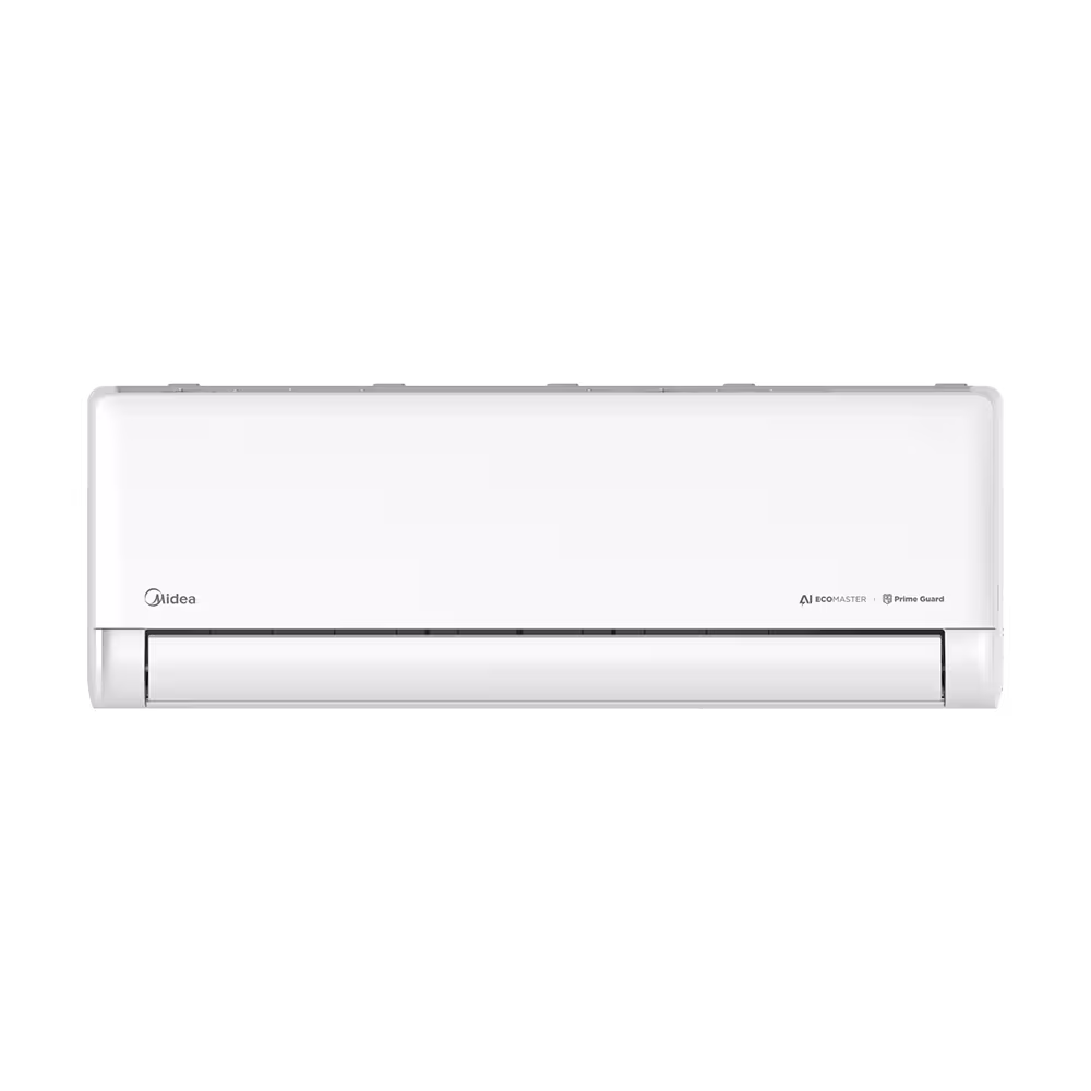 Aire Acondicionado Midea MSEZ-12CDN8DJ split blanco cerrado vista frontal. Disponible en granhogar