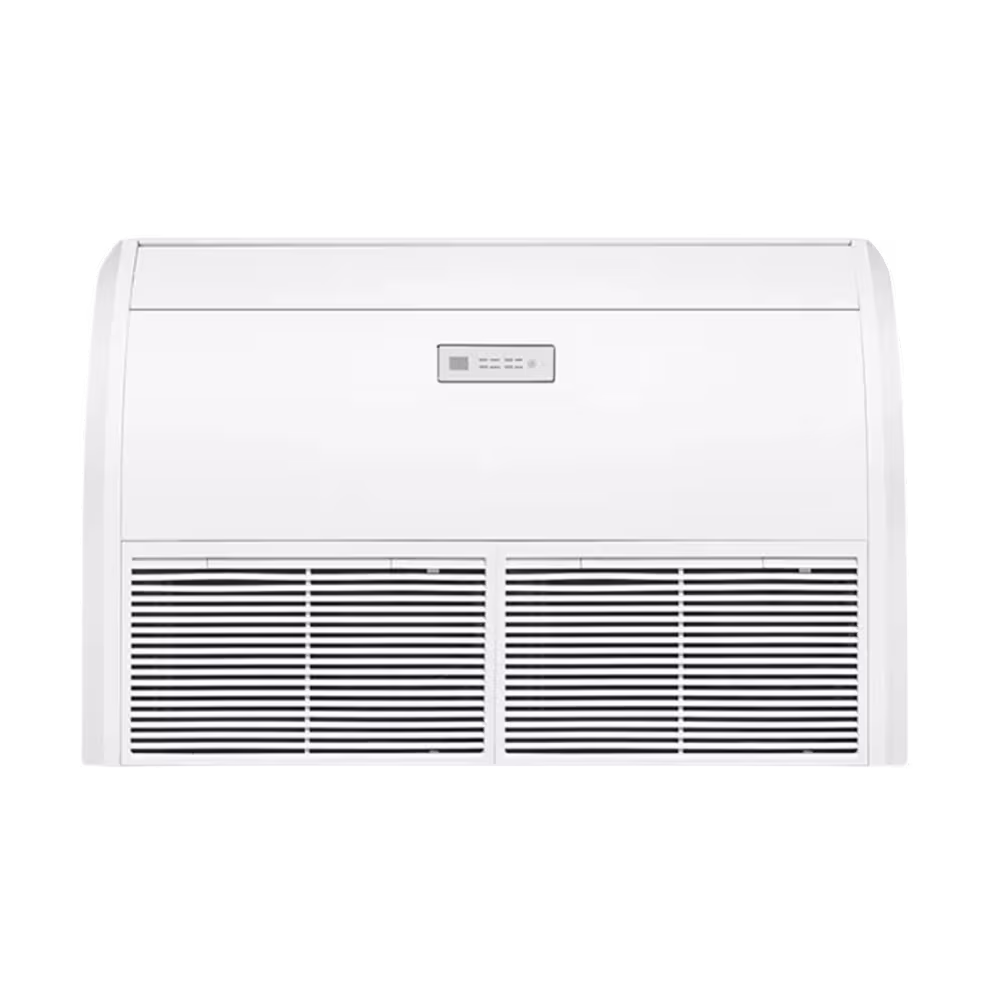 Aire acondicionado TCL piso techo 36000 BTU panel indicador digital vista frontal. Cómpralo en granhogar