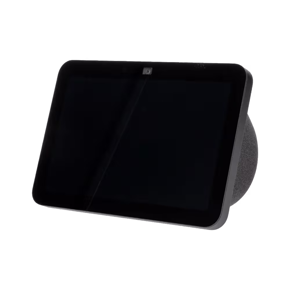 Pantalla inteligente Amazon Echo Show 8 3ra Gen HD apagada vista diagonal. Cómprala en granhogar