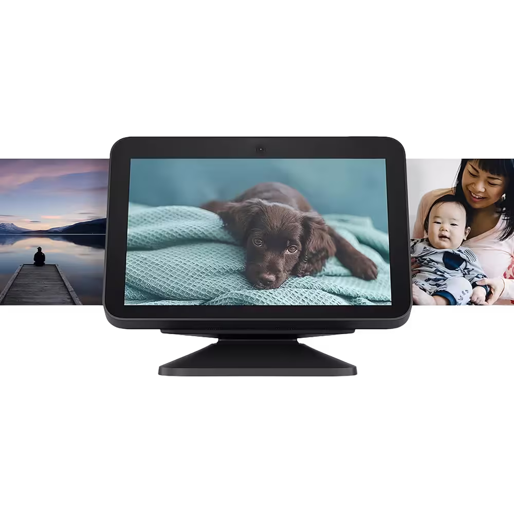 Pantalla inteligente Amazon Echo Show 8 3ra Gen HD rotación de pantalla vista frontal. Solo en granhogar
