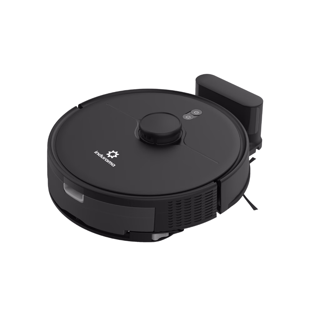 Vista diagonal derecha Aspiradora Robot Indurama RAI-NE30 disponible en granhogar