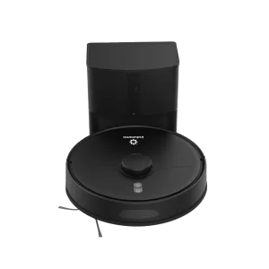 Aspiradora Robot Inteligente Indurama RAI-NE550 con base de carga diseño frontal Adquiere en granhogar