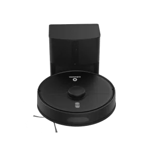 Aspiradora Robot Inteligente Indurama RAI-NE550 con base de carga diseño frontal Adquiere en granhogar