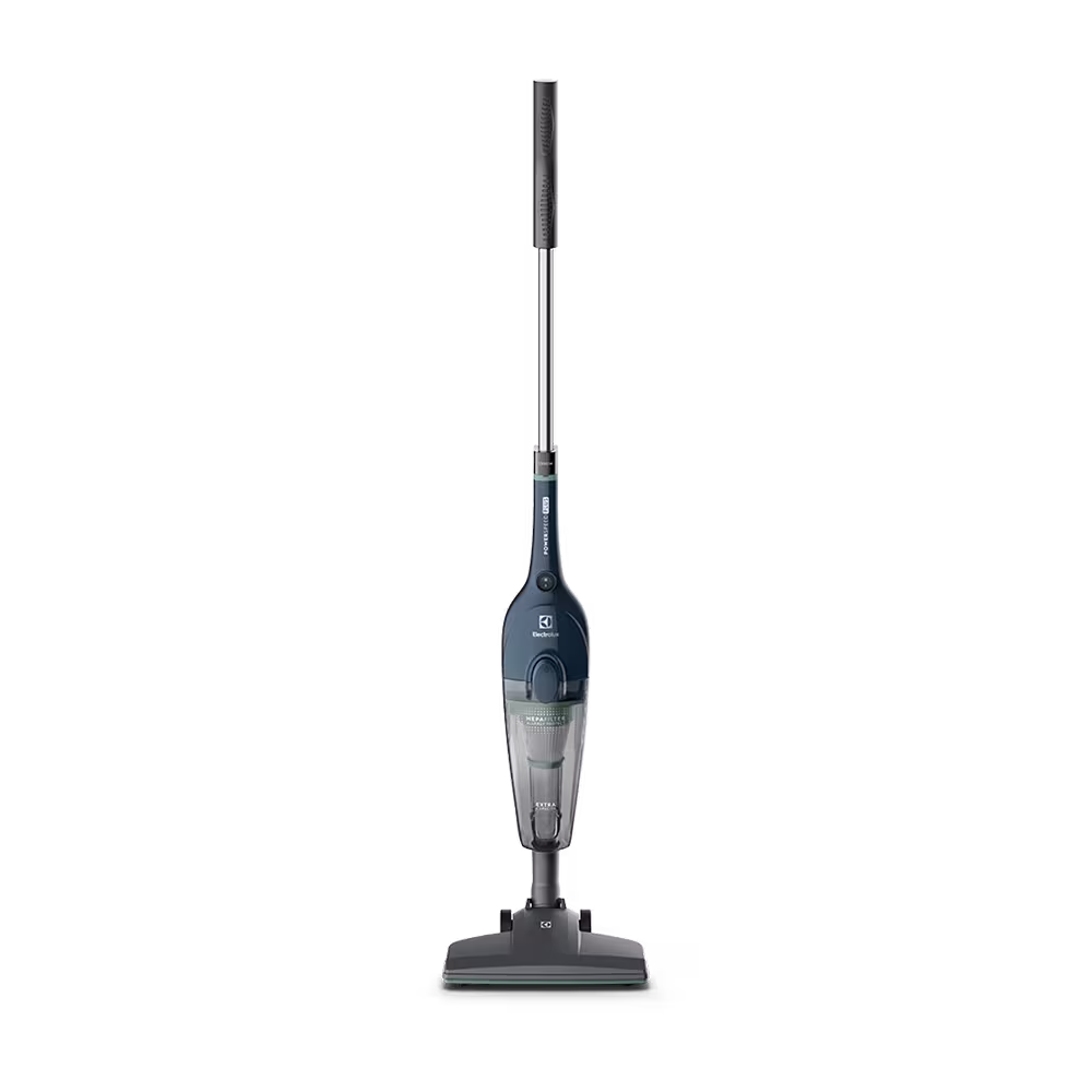 Aspiradora vertical Electrolux STK14 de 1450W con mango ergonómico vista frontal. Disponible en granhogar