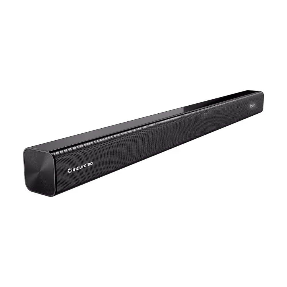 Barra de sonido Indurama BSI-30 con conectividad bluetooth vista diagonal disponible en granhogar