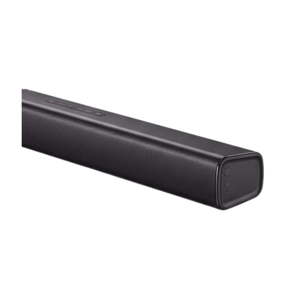 Barra de sonido Indurama BSI-30 botones de control superiores primer plano disponible en granhogar