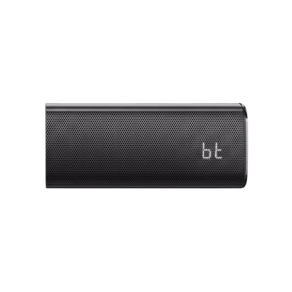 Barra de sonido Indurama BSI-30 malla metalica con logo digital primer plano disponible en granhogar