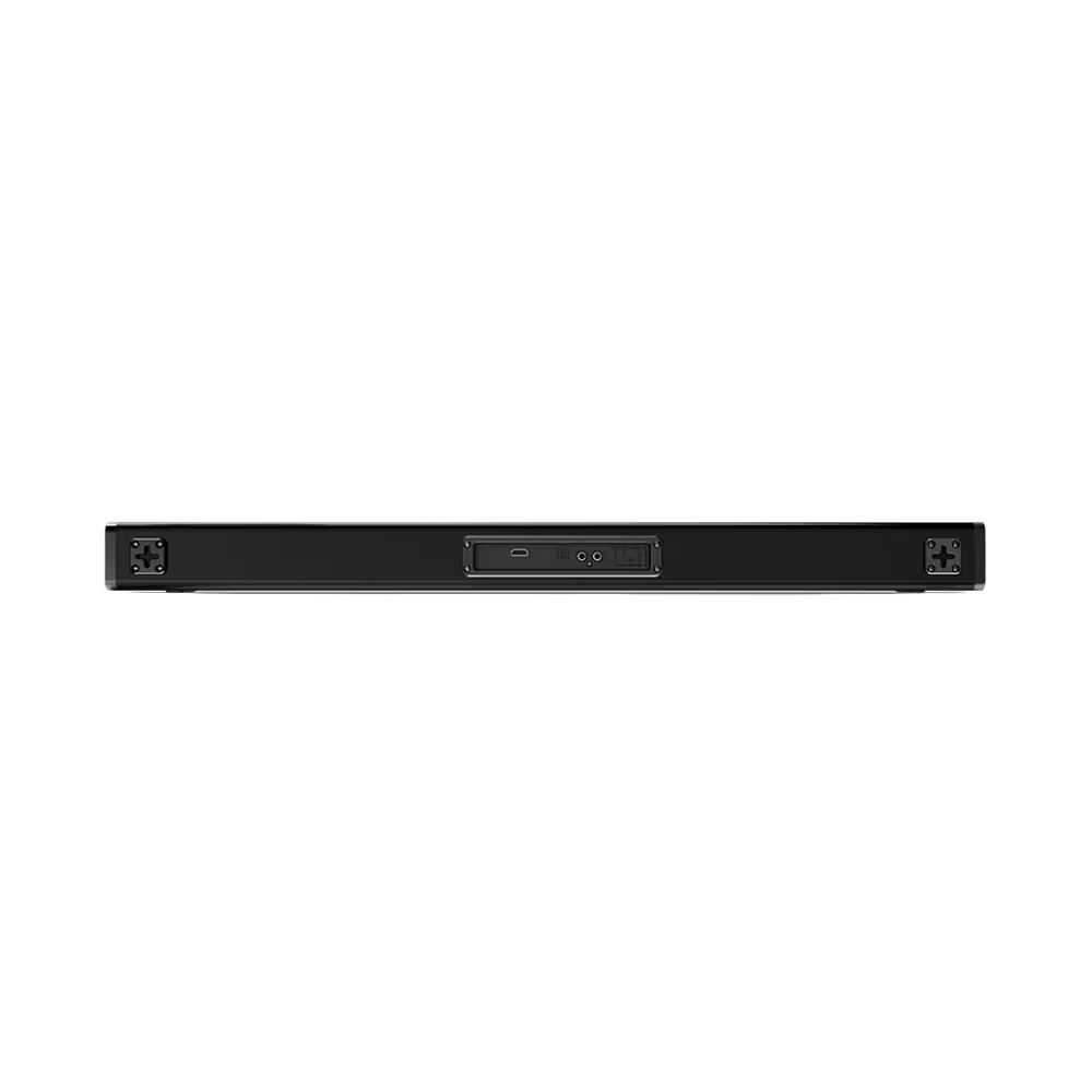 Barra de sonido Indurama SUB37 puertos de conexión traseros vista posterior. Disponible en granhogar